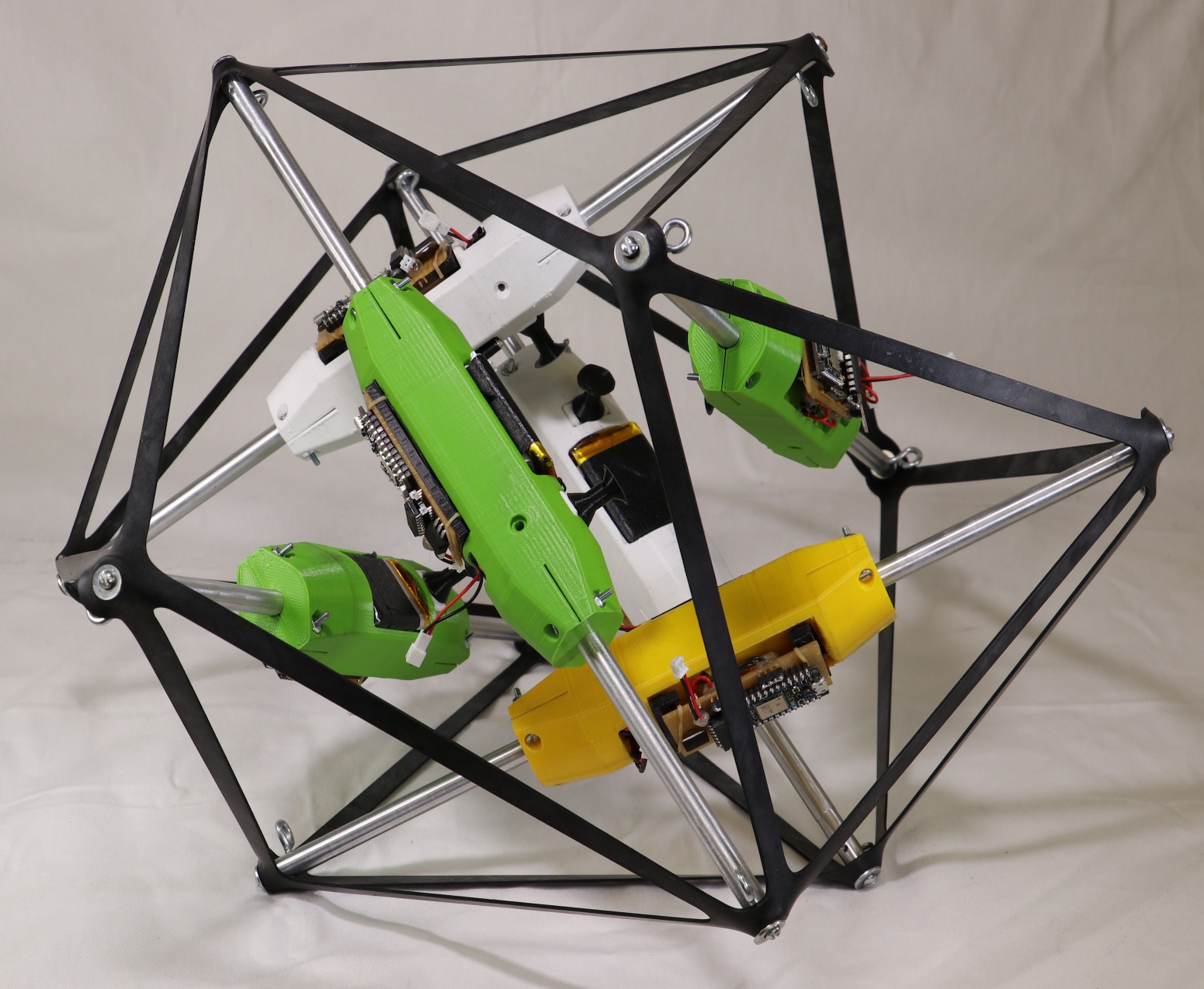 Tensegrity Tumbleweed rover prototype